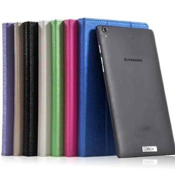 3-Folder Magnetic Folio Stand Smart Silk Print Pattern PU Leather Cases Cover For Lenovo Tab S8-50 S8 50 8