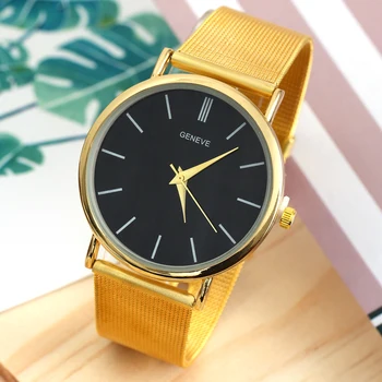 New Casual&Fashion Men and Women Wristwatch Stainless Steel Net Watch Strap Luxury Exquisite Quartz Wacth