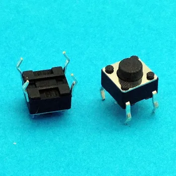1000pcs 6*6*5mm Micro-switches buttons, branched vertical micro switch 6X6X5
