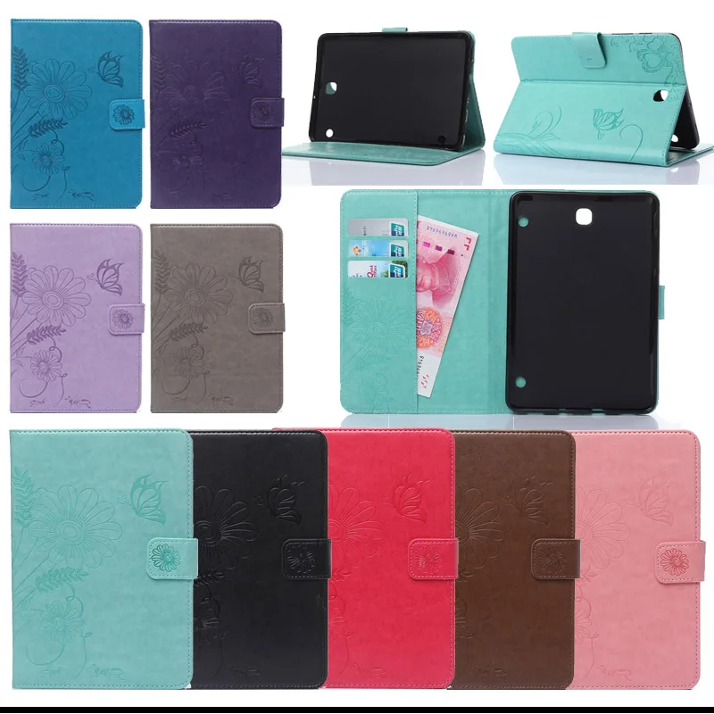 Magnetic Stand pu leather Case cover For Samsung Galaxy Tab S2 8.0 T710 SM-T715 T715 W/Card Slots + screen protectors MD466