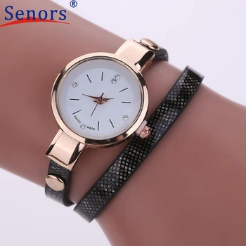 HF 2016  Fashion Women Leather Stainless Steel Bracelet Quartz Dress Wrist Watch Gift relogio masculino Uhren relojes OC27