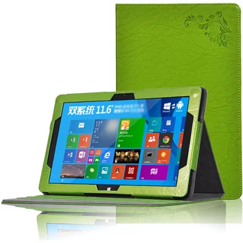 Floral Printed Stand PU Leather Case For CUBE iwork1x iwork 1x i30 Z8350 11.6 inch Tablet case Flip cover