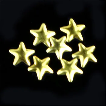 2017 TSW Nail Art 250 Pieces Gold Silver 5mm Star Metal Studs for Nails Phone 0411A