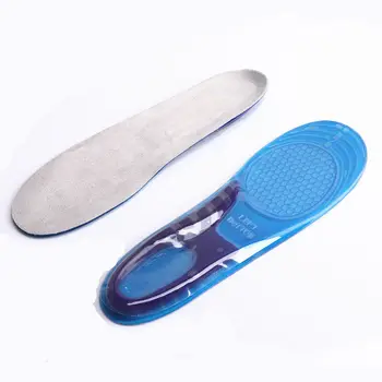 Silicone Sneaker Shoes Insole Soft Shock-Absorbant Breathable Shoe Pad For Sports Shoes Free cut insoles