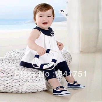 Kids Girls Baby Flowers Shirts Tops+Pants 2 PCS Set Outfits 0-3 Years Clothes XL075