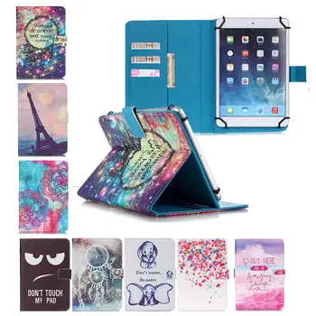 PU Leather tablet case stand cover For Ainol Novo7 rainbow/ Note 7 flame/Navo7 venus 7.0 inch Universal bags+Screen Protector