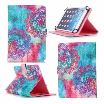 PU Leather tablet case stand cover For Ainol Novo7 rainbow/ Note 7 flame/Navo7 venus 7.0 inch Universal bags+Screen Protector