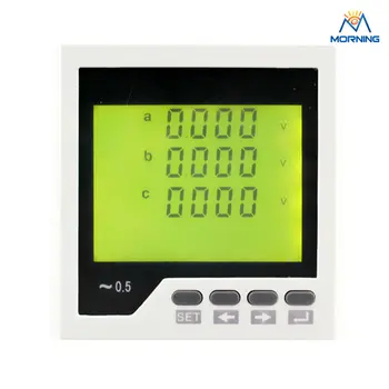 Hot selling 3AV3Y panel size 96*96mm low price three phase flexible lcd panel voltmeter,electrical voltage panels meter