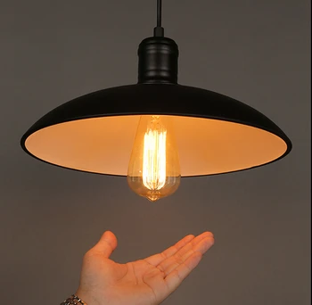 LOFT Vintage pendant lamp Wrought warehouse iron pendant light fixture with edison bulb