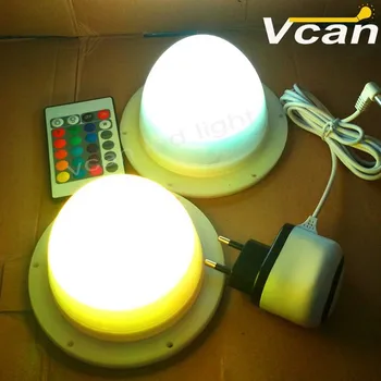 Battery LED Light System colours change blue white flashing remote control For Table Chair VC-L117