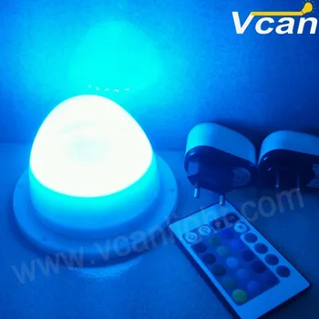 Battery LED Light System colours change blue white flashing remote control For Table Chair VC-L117