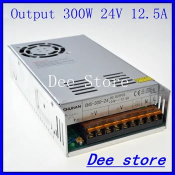 300W 24V 12.5A Single Output Adjustable ac 110v 220v to dc 24v Switching power supply unit for LED Strip light