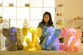Cute music Elephant Plush Toys Flashing elephant cloth doll birthday gift stuffed plush animals doll