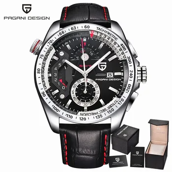 Pagani Design Stainless Steel Full Sport Men's Watches reloj hombre luxury brand fashion Quartz Watch Clocks Relogio Masculino