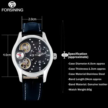 2017 FORSINING men's watch Simple brand luxury business Wristwatches relogio masculino Toubilion Decoration Quartz Watches A827