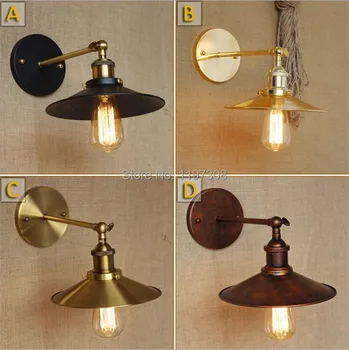 Industrial vintage classic retro style creative improvised new machinery Interior bedroom bedside wall lamps antique