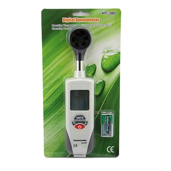 Portable XINTEST HT-380 mini measuring instrument measuring handheld wind speed meter Digital LCD Anemometer