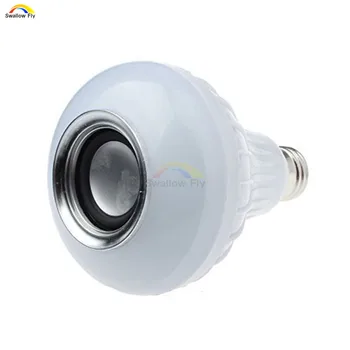 Wireless Bluetooth Speaker 12W RGB Bulb E27 LED Lamp AC 110V 220V Smart Led Light Music Player Audio with Remote Control