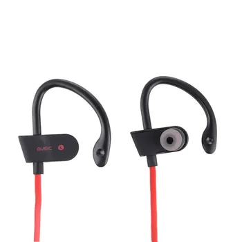 Wireless Sports Earphone with Microphone Earhook In-ear Bluetooth 4.1 Stereo Voice Control Noise Reduction for iPhone 5s 6s 7