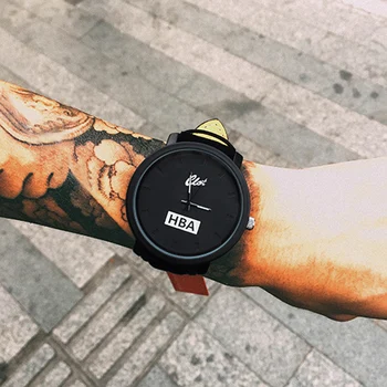 2017 Fashion Leather Strap Watch Brand HBA Unisex Watches Men Quartz Women Dress Watch Sports Military Geneva Wristwatch Relojes