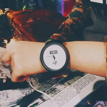 2017 Fashion Leather Strap Watch Brand HBA Unisex Watches Men Quartz Women Dress Watch Sports Military Geneva Wristwatch Relojes