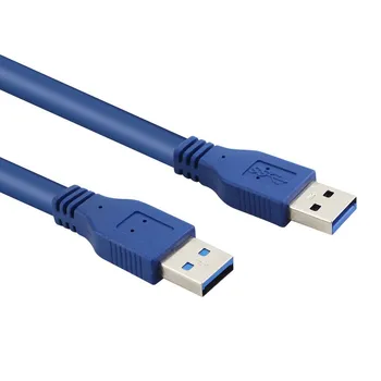 0.3M 0.6M 1M 1.5M 1.8M High Speed Blue USB 3.0 A type Male to Male USB Extension Cable AM TO AM 4.8Gbps Support