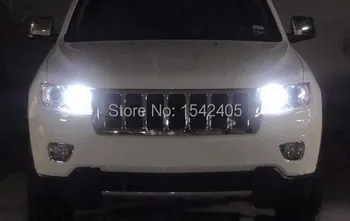For Jeep Grand Cherokee 2011 2012 with HID headlights Excellent Xenon White Reflector 3157 LED Bulbs Daytime DRL Light led light