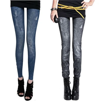Jeans Women's Vintage High Waist Tights Pants Trouser Stretch Skinny Leggings Jeggings New