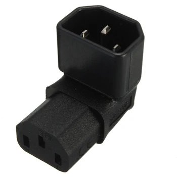 Right Angled IEC Adapter UP Angled IEC 320 C14 to C13 Adapter for lcd wall mount TV 10pcs