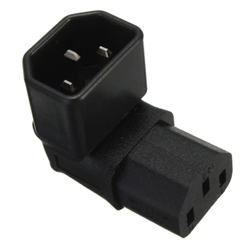 Right Angled IEC Adapter UP Angled IEC 320 C14 to C13 Adapter for lcd wall mount TV 10pcs