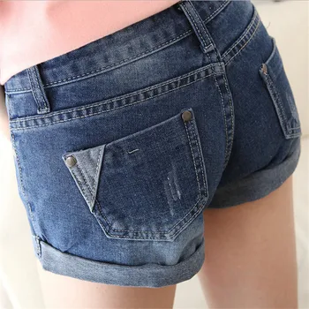 6 EXTRA LARGE Shorts Jeans Women New Korean Version Was Thin Loose Cotton Shorts Curling Straight Women's Jeans Shorts