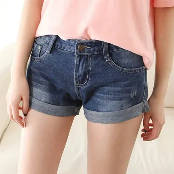 6 EXTRA LARGE Shorts Jeans Women New Korean Version Was Thin Loose Cotton Shorts Curling Straight Women's Jeans Shorts