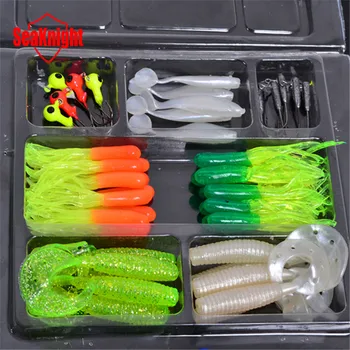 55mm curly tail grub artificial Panfish Crappie Bream Trout crankbait soft bait fishing lure
