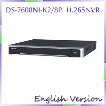 In stock English version DS-7608NI-K2/8P 8CH 4K NVR 2SATA with 8POE ports Embedded Plug & Play 4K NVR