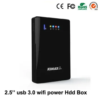 Wireless home WIFI Converter USB 3.0 2.5'' HDD Enclosure External SATA Hdd Case Support wi fi router power bank
