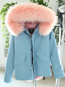 Top quality brand Plus Size 2016 new winter jacket coat women natural real large raccoon fur hooded parka women thick warm coats