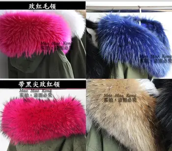 2016 New Women Winter Army Green Jacket Coats Thick Parkas Plus Size Real Raccoon Fur Collar Hooded Outwear 5 Day Delivery time