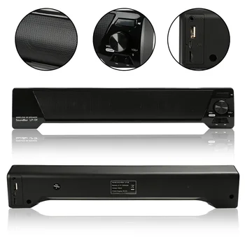Portable 10w Wireless Bluetooth Speaker Soundbar Super Bass Stereo Loudspeaker Long-standby with FM Radio Speakers for Phone TV