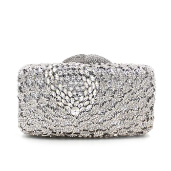 The Sale Time-limited Flap Explosion Supply Of 2017 High-grade Crystal Diamond Evening Bag Full Of Hollow Drill Dinner Hand