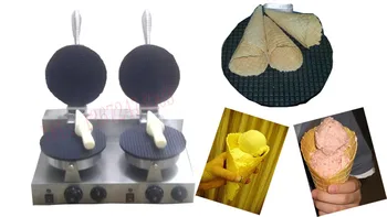 Double head Ice cream cone maker Not stick Cooking surface