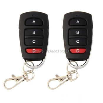 2Pcs Universal 4 Channels 433mhz Cloning Electric Garage Door Remote Control New -R179 Drop Shipping