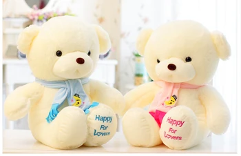 35CM Super Cute Teddy Bear Toys Scarf Bear Dolls Stuffed Plush Toys Wedding Birthday Gifts  NT055E