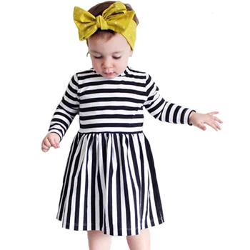 Autumn Toddler Girl Clothes Dresses 2017 Fashion Stripe Style Girls Toddler Clothes Dress Autumn Brand Kids Dress Girl Christmas