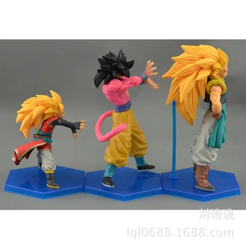 3pcs/set Dragon Ball Z Goku Super Saiyan Action Figure PVC Collection figures toys for christmas gift brinquedos