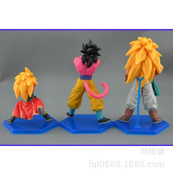 3pcs/set Dragon Ball Z Goku Super Saiyan Action Figure PVC Collection figures toys for christmas gift brinquedos