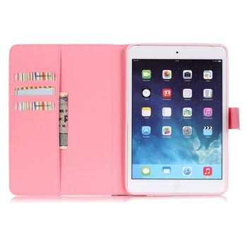 For Apple IPad Mini 4 Cover Case New Fashion Art Paint Smart Cover for Ipad Mini 4 PU Leather Flip Protect Case W/ Stand
