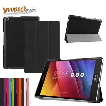 Ultra Thin Lightweight Smart Shell Pu Leather Case for ASUS ZenPad 8.0 Z380M Z380C 8'' Tablet Triple Folio Case Hard Back Cover