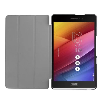 Ultra Thin Lightweight Smart Shell Pu Leather Case for ASUS ZenPad 8.0 Z380M Z380C 8'' Tablet Triple Folio Case Hard Back Cover