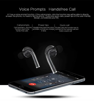 Xvgjdz Newest Design Bluetooth 4.1 Earphone Wireless Stereo Headset Hi-Fi Earbuds with MIC HD Noise reduction Handsfree Call