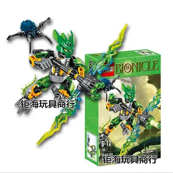 BionicleMask of Light XSZ 706-1 Children's Protector of jungle Bionicle Building Block figure Toys